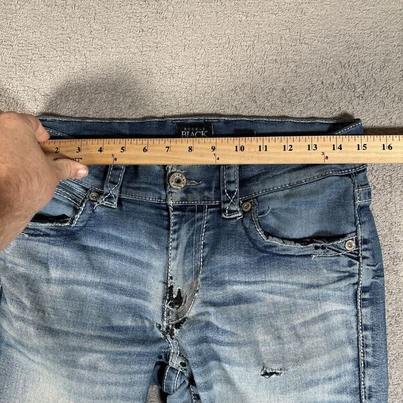 Buckle Black Women's Jeans Size 30s Fit No 9 Bootleg Distressed Grunge Destroyed - Picture 9 of 14